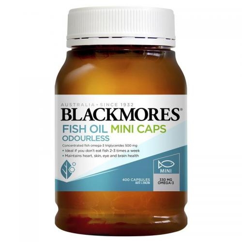 Viên Dầu Cá Không Mùi Blackmores Odourless Fish Oil Mini Caps 400v