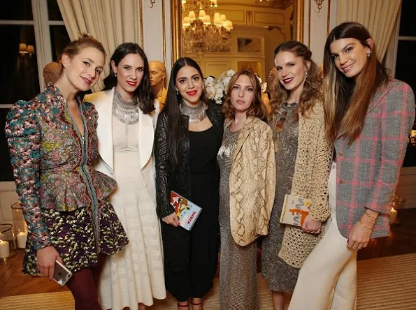 Charlotte Casiraghi and Tatiana Santo Domingo attend the Ralph Lauren dinner for Paris Fashion Week at the Ralph Lauren Shop in Paris