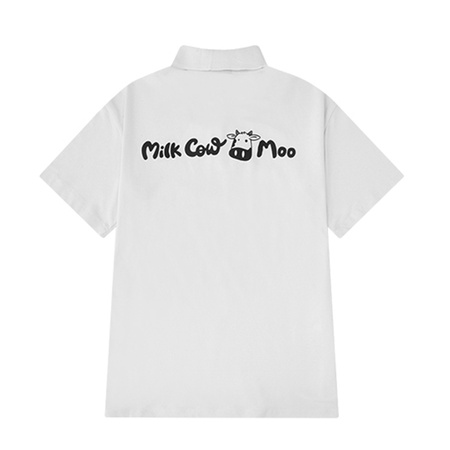 ÁO THUN POLO FORM RỘNG MILK COW MOO