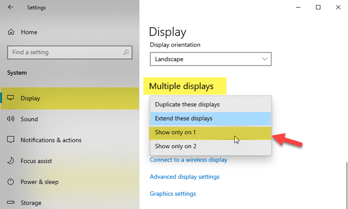 Comment passer d'un double moniteur à un seul moniteur