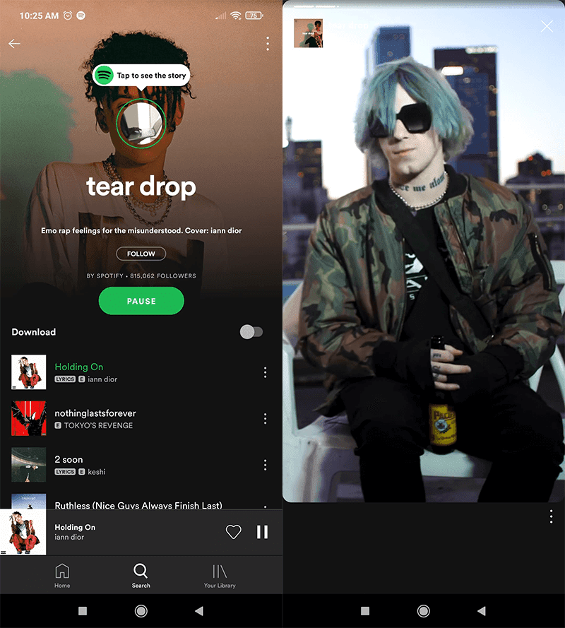 It is available in different Spotify-made playlist