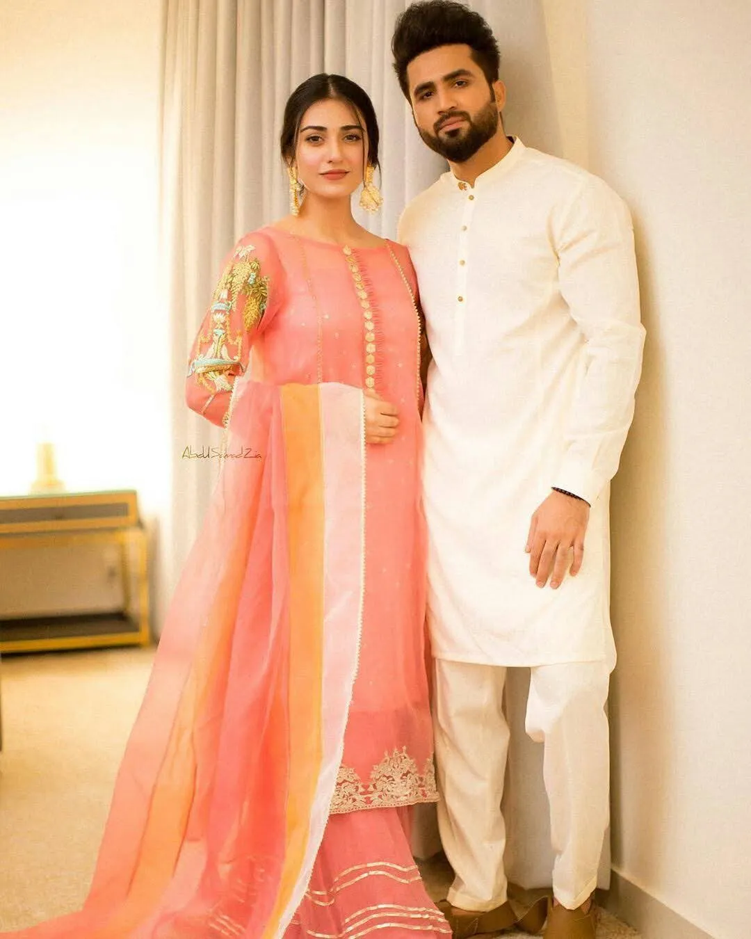 Sarah Khan and Falak Shabir Giving Stunning Couple Goals