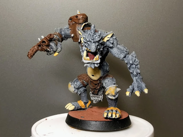 Putting on his game face Troll front