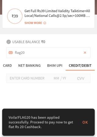 Freecharge offers