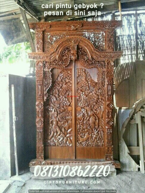 Inspirasi Model Pintu Ukiran Bali Harga Pintu Gebyok Murah - Rumahtopia