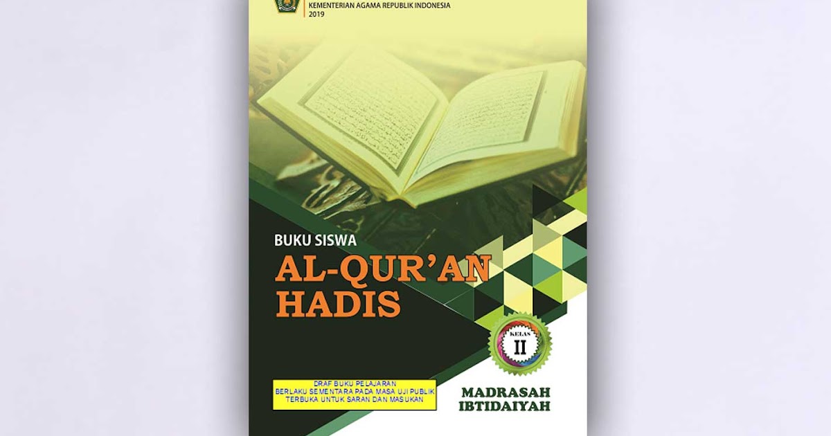 Buku Alqur�an Hadis Kelas 2 MI Kurikulum 2013 Revisi