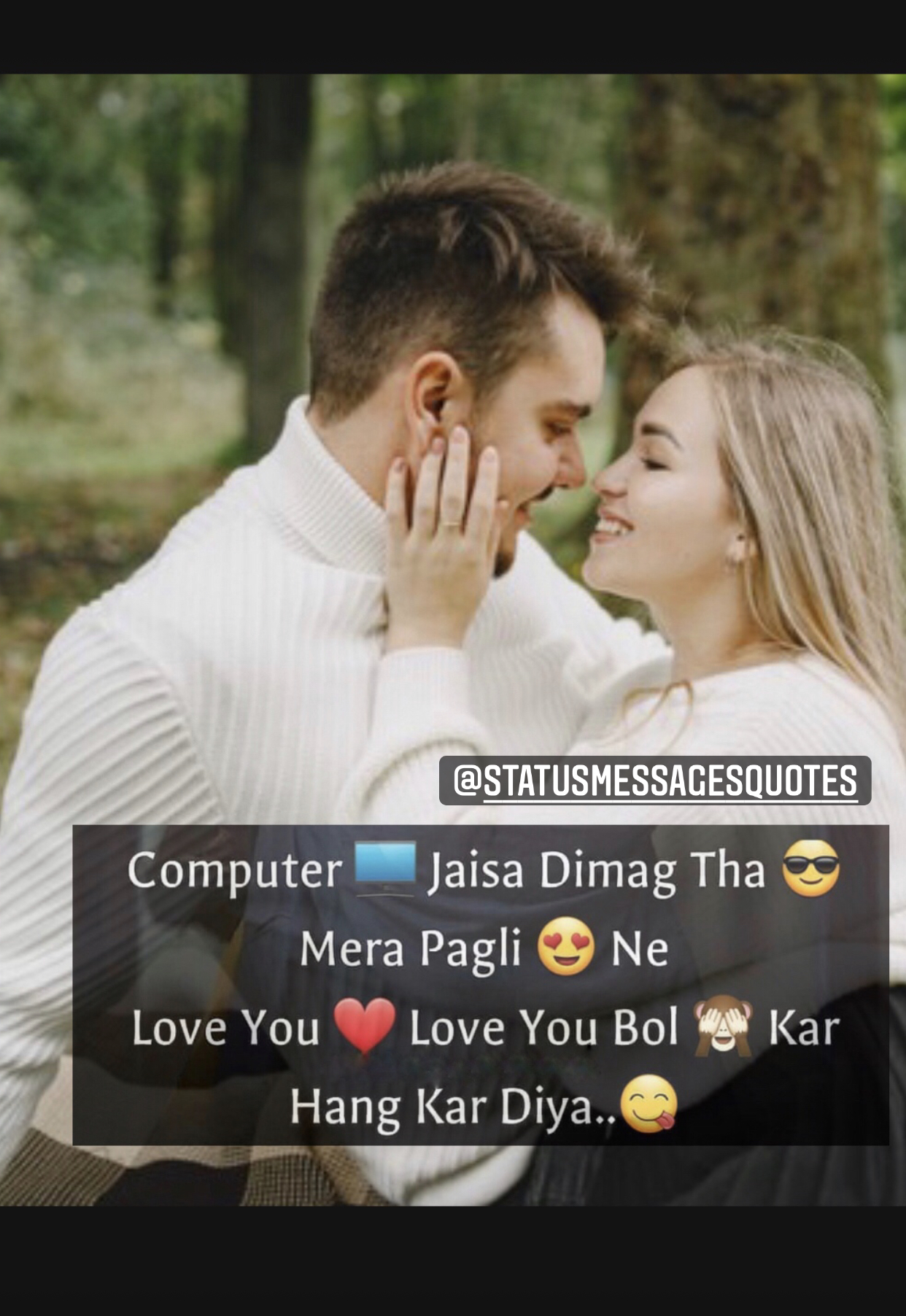 Best Romantic Love Status for Him & Her in English & Hindi Images Shayari