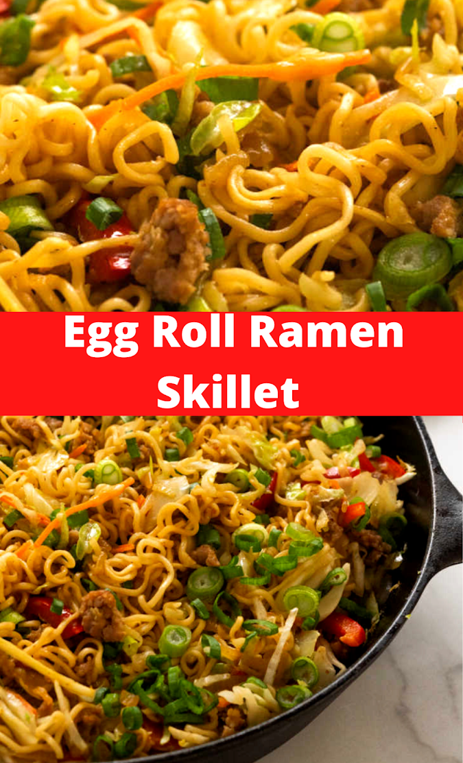  Egg Roll Ramen Skillet
