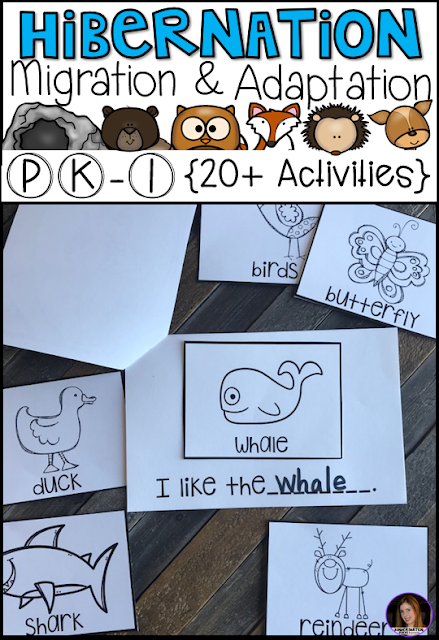 Hibernation, Migration and Adaptation Literacy Activities (PK-1) Hibernation, Migration and Adaptation Literacy Activities (PK-1) has all of the hands on writing and literacy centers and activities you will need for your unit.