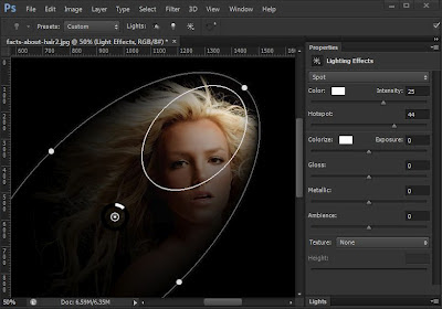 photoshop cs6 new feature : lighting effect filter