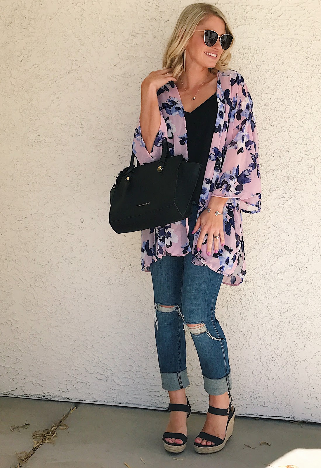 Kimono Outfit for Spring | Thrifty Wife, Happy Life
