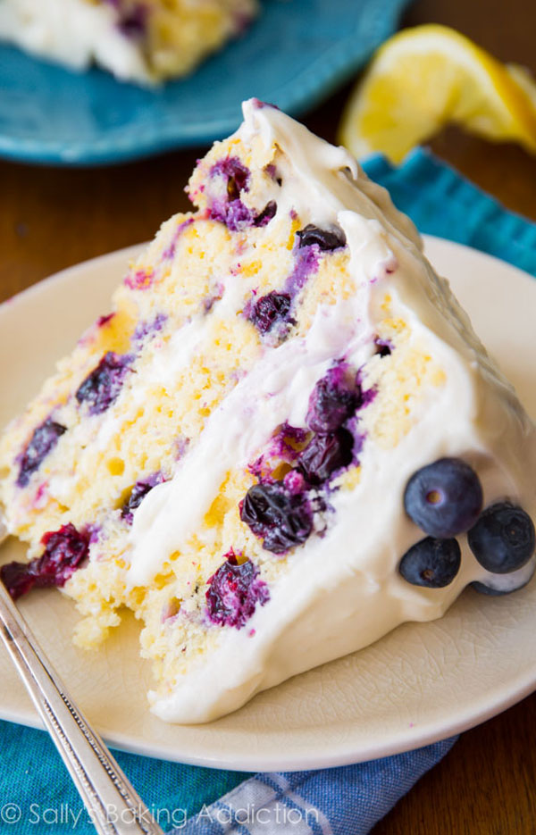 Lemon Blueberry Layer Cake ~ Awesome Desserts 24/7