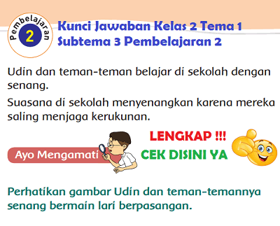 Kunci Jawaban Kelas 2 Tema 1 Subtema 3 Pembelajaran 2 www.simplenews.me