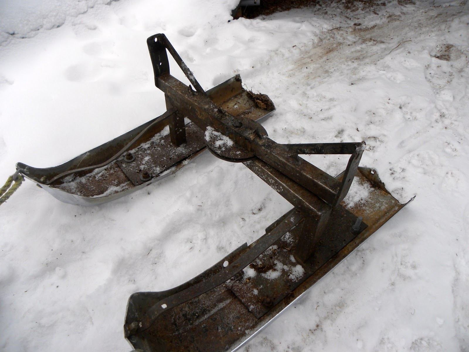 The Happy Trappers 2 Sixth Year Log Sled from old Chrome Bumpers