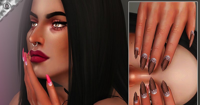 Sims 4 Ccs The Best Eumacia Nails N18 By Pralinesims