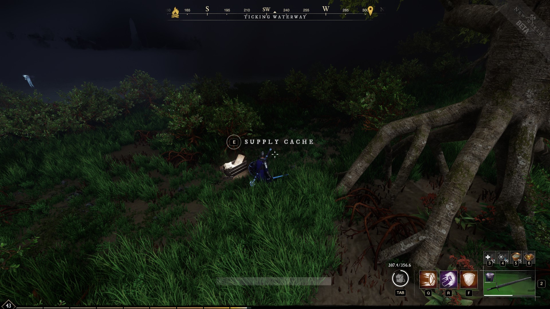 New World Ticking Waterway chest locations