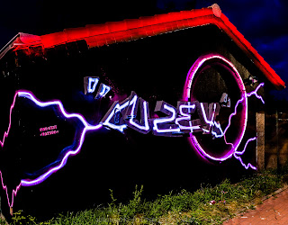 Lightpainting Street Art Graffiti Art Uzey Nikon