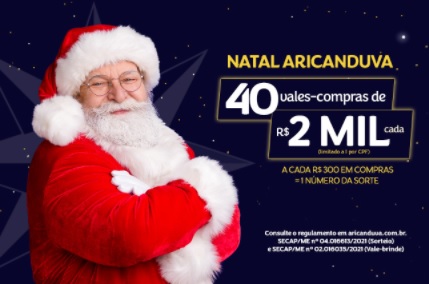 Promoção de Natal 2021 Aricanduva Shopping