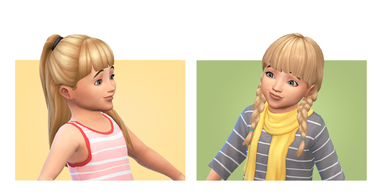 My Sims 4 Blog Hair Clothing And Accessories For Toddlers By