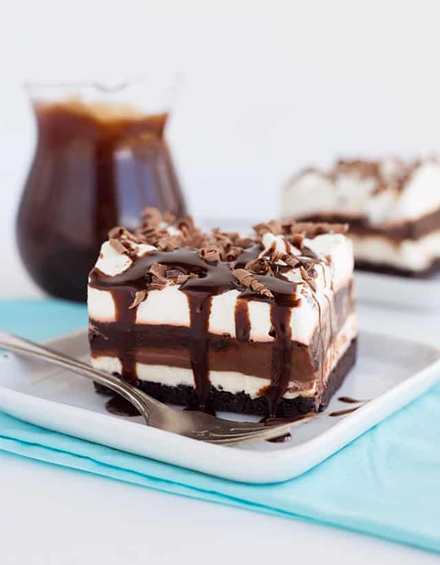 Chocolate Cream Cheese Layered Lasagna Dessert
