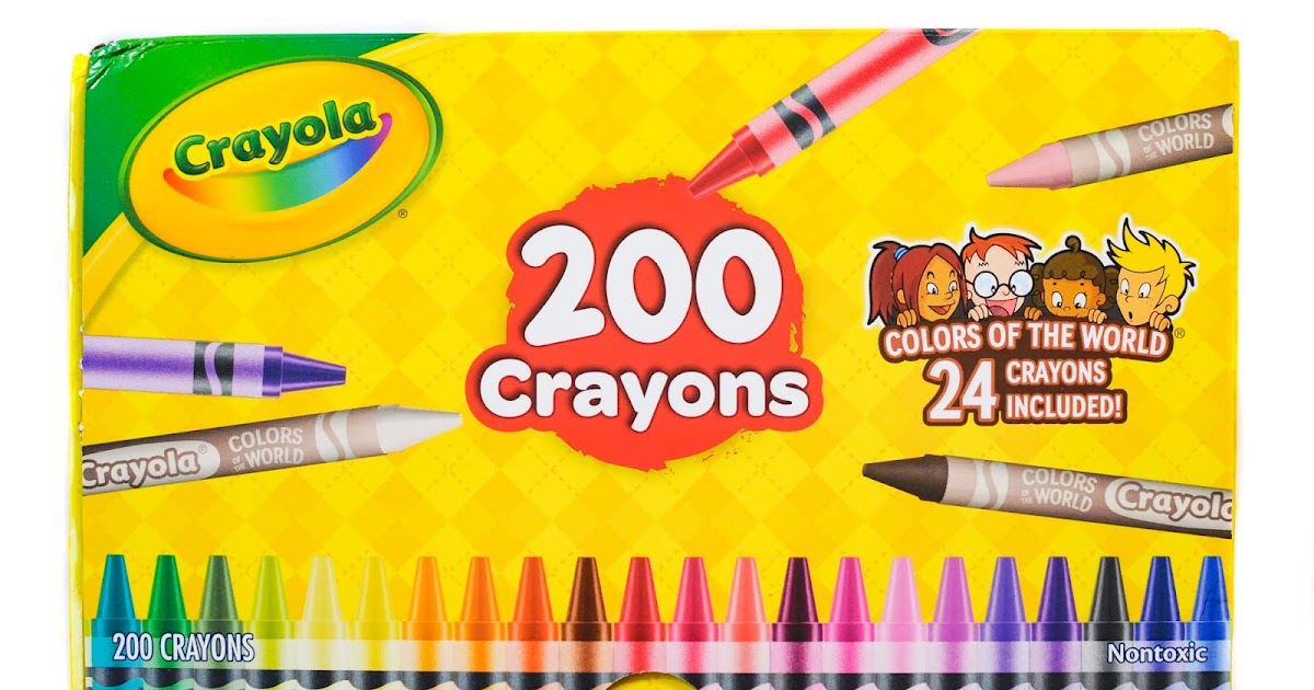  CRAYOLA Colours of the World Wax Colouring Crayons