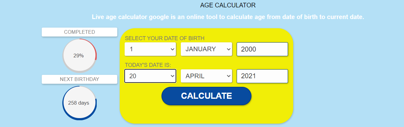 Age Calculator Hindi