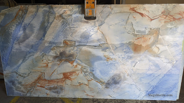Blue Typhoon - Blue Quartzite Slab for Countertops