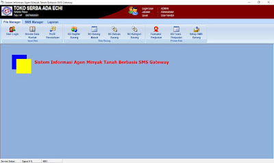 SISTEM INFORMASI AGEN MINYAK TANAH BERBASIS SMS GATEWAY | VB6 MySQL Server