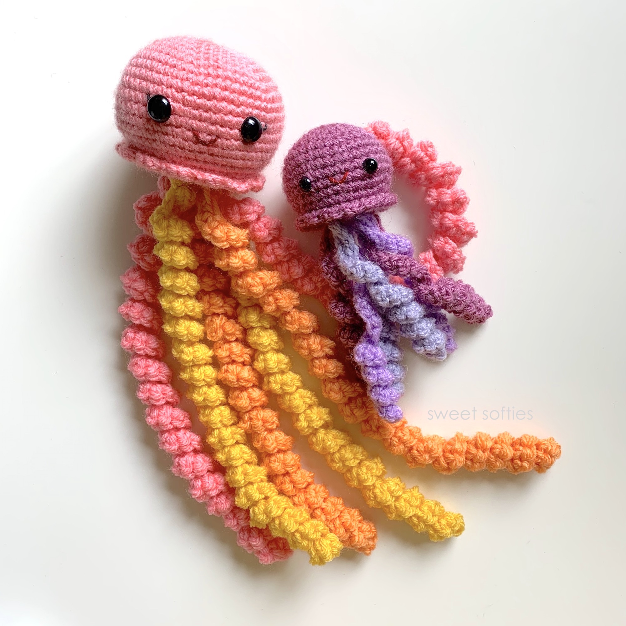Leah the Princess Jelly Pal pattern Crochet jellyfish Amigurumi Jellyfish pattern jellyfish doll