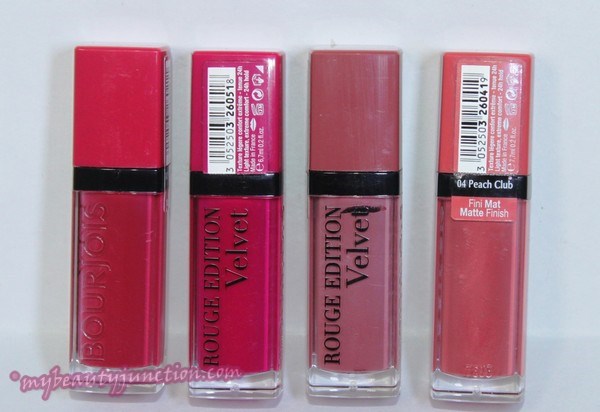 Bourjois Rouge Edition Velvet Lipstick review, swatches