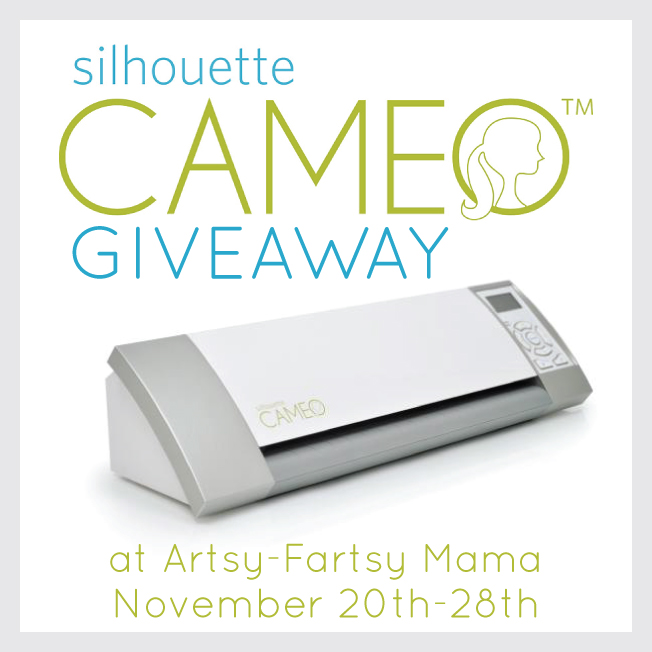 Silhouette Cameo Giveaway at artsyfartsymama.com #Silhouette #giveaway