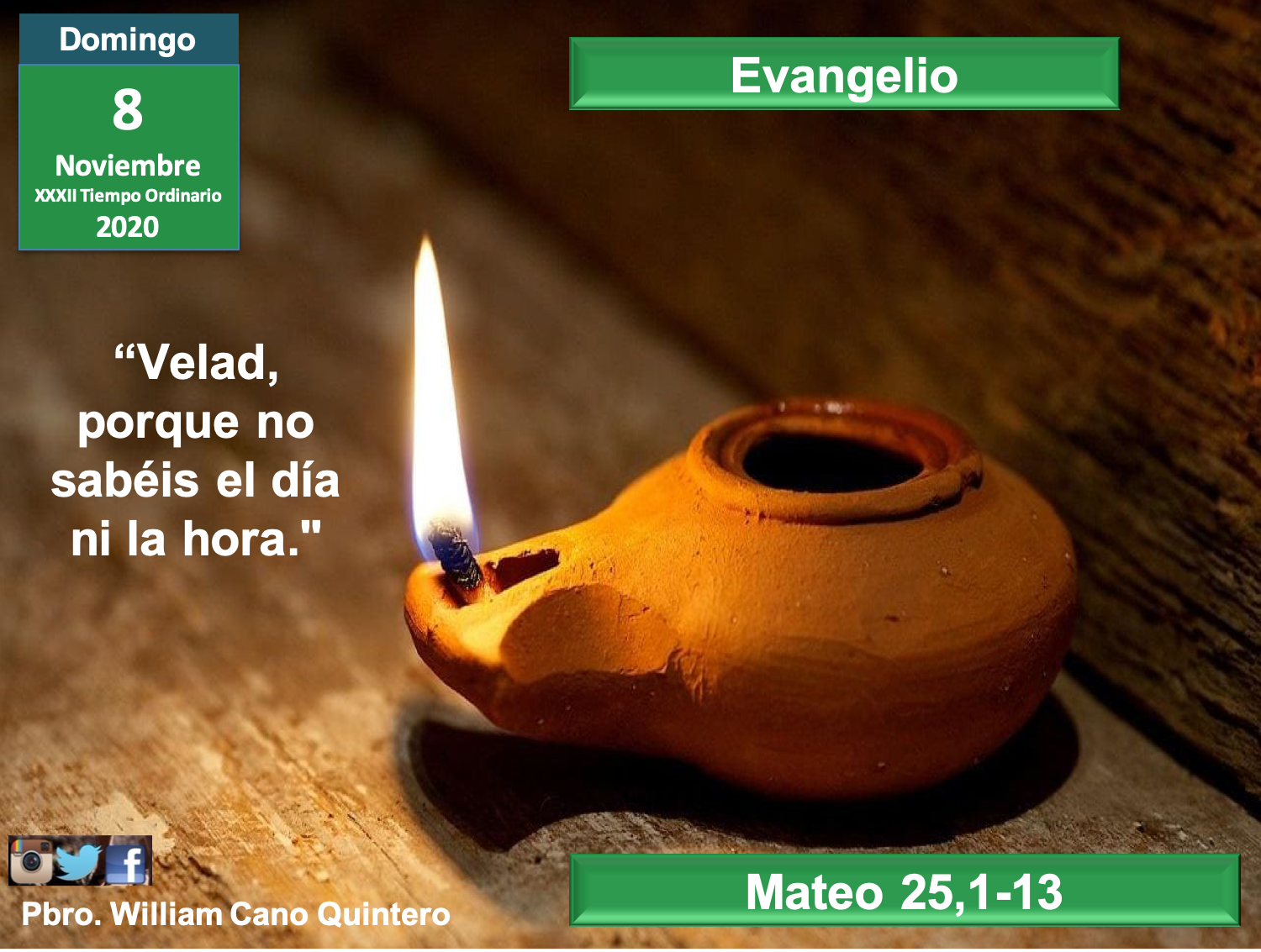 Evangelio Hoy Lecturas de la misa del 8 de noviembre de 2020 y pequeña