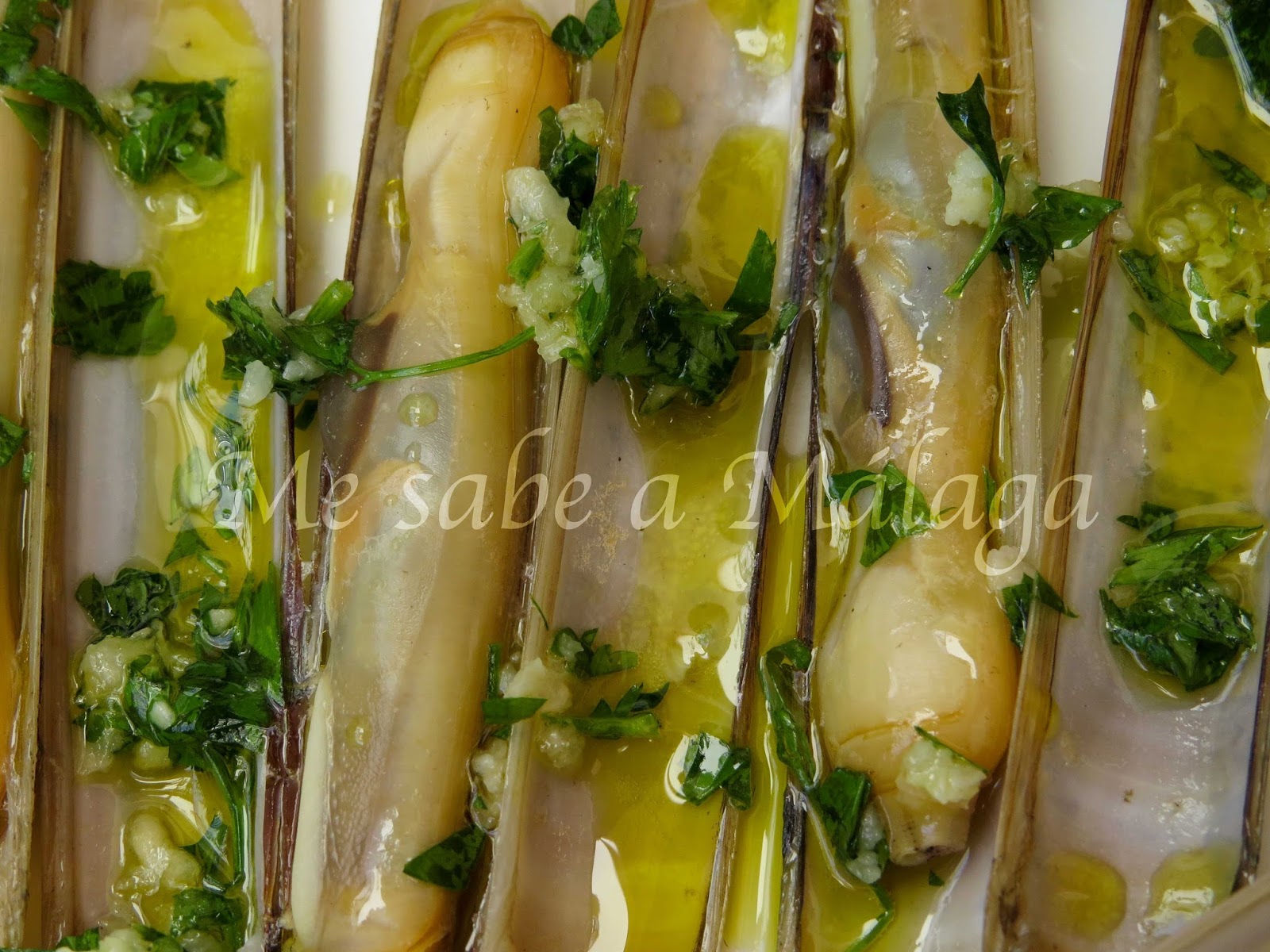 Me sabe a Málaga Navajas a la plancha