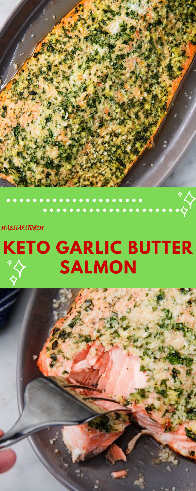 Keto Garlic Butter Salmon - Nabila Kitchen
