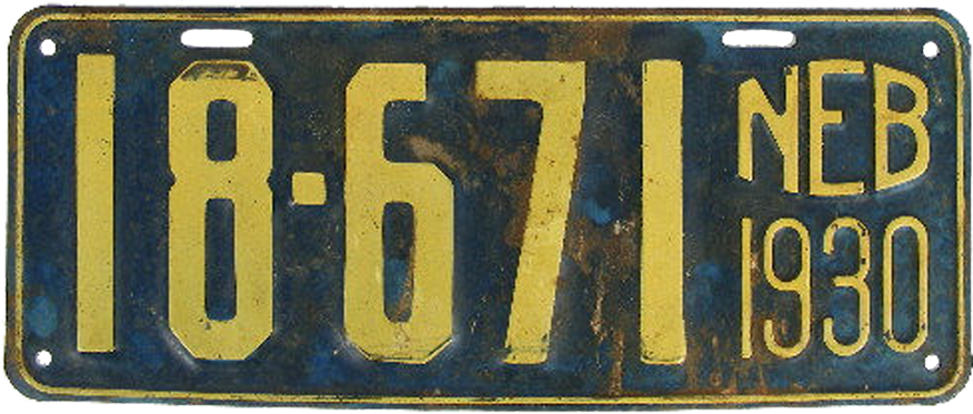 Boulevard de L'antique - Retro Scraps: Old Car Plates