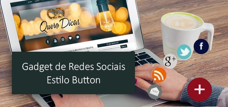 Redes Sociais Estilo Button Redes Sociais Button