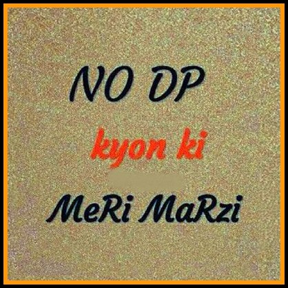 no dp kyoki mere marzi stylish dp