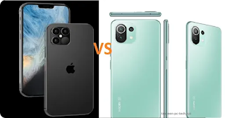 iPhone 13 Pro Max vs Xiaomi Mi 11 Lite 5G specs comparison
