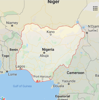 map of Nigeria