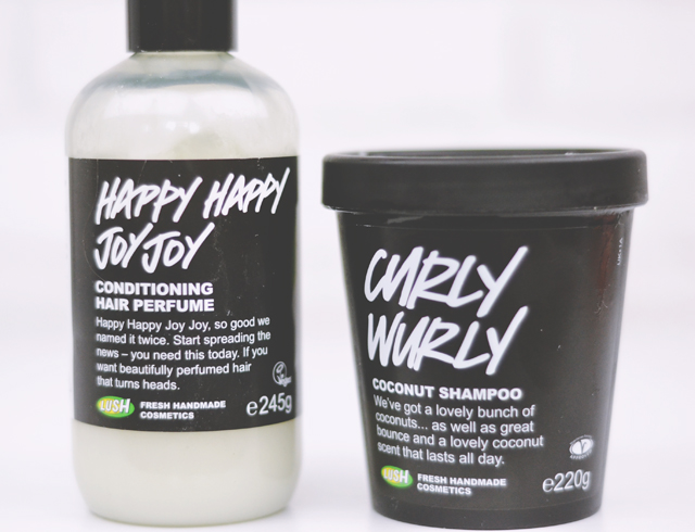 Becky Review // Lush Curly and Happy Happy Joy Joy Conditioner