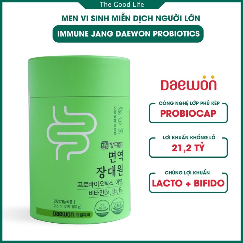 Daewon Men vi sinh miễn dịch cho bà bầu và người lớn Immune Jang Daewon Probiotics 30 gói