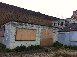 Abandoned buildings on the Fulham High Street, London W6 