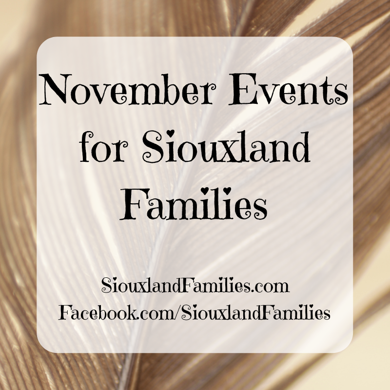 November Events for Siouxland Families