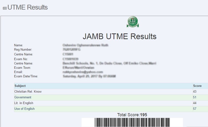 JAMB 2017 UTME RESULT / ADMISSION STATUS Best Way to check it free
