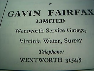 Gavin Fairfax advert from eBay