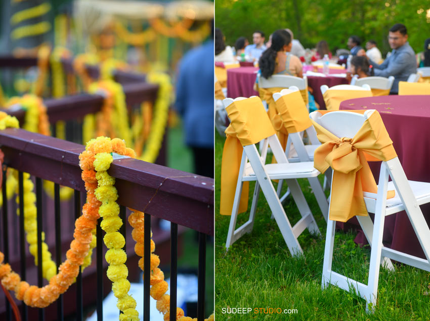 South Asian Indian Wedding Photography Outdoor Wedding Reception Decoration Michigan by SudeepStudio.com Ann Arbor Indian Wedding Photographer
