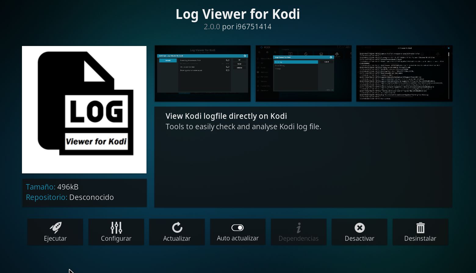 LOG VIEWER y los SCRIPT MODULES - PLUGINSXBMC