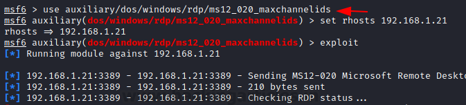 RDP penetration testing port 3389