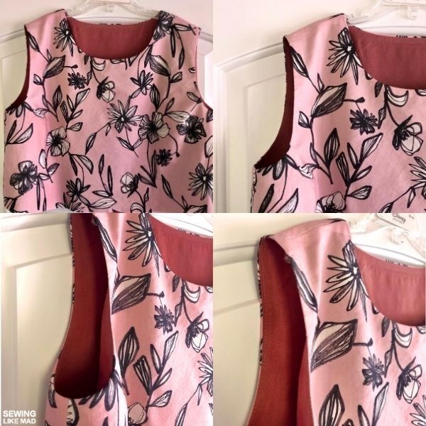 Sewing Like Mad Tutorial Bagging Method for Lining of Sleeveless