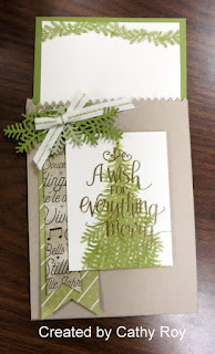 Stampin' Up! Ready for Christmas Card by Cathy Roy ~ 2017 Holiday Catalog